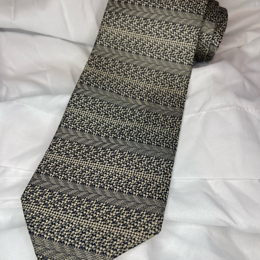 Valentine cravatte Black and Cream Men's Tie